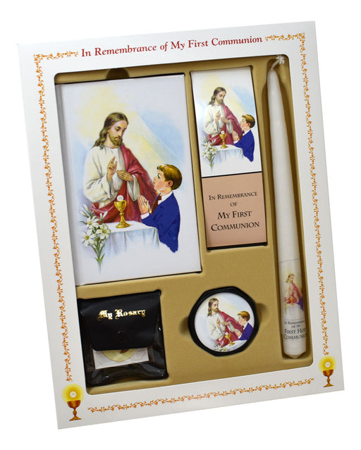First Mass Book (Cathedral) Deluxe Set - Boy - 2 Set Per Package