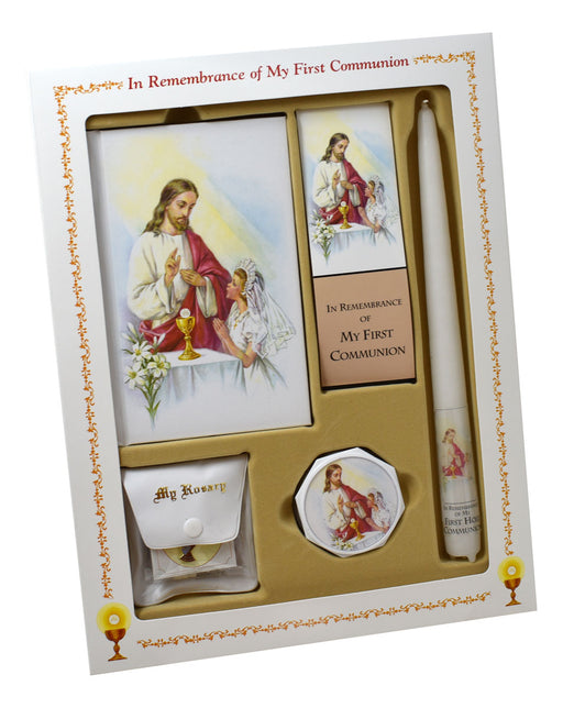 First Mass Book (Cathedral) Deluxe Set - Girl - 2 Set Per Package