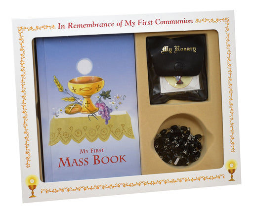 First Mass Book (My First Eucharist) Boxed Set - Black