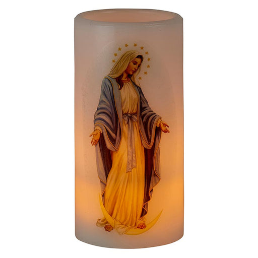 Flameless Devotional Candle - Our Lady of Grace
