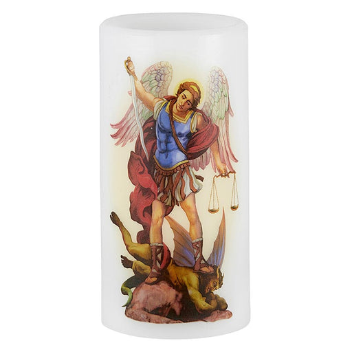 Flameless Devotional Candle - Saint Michael