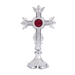 Fleur De Lis Cross Style Reliquary Cross Reliquary Fleur De Lis Cross Style Silver Plated Reliquary