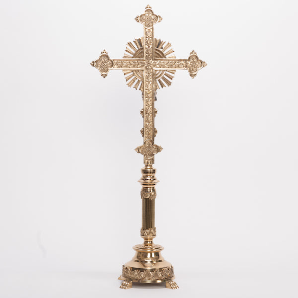 Ridge Stem Altar Crucifix