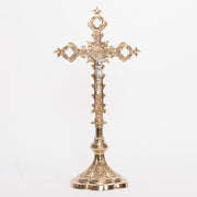 French Gothic Style Altar Crucifix Traditional Altar Cross.