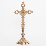 French Gothic Style Altar Crucifix Traditional Altar Cross.
