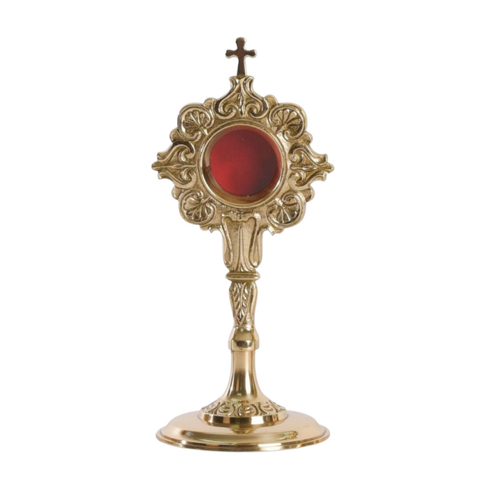 French Style Brass Reliquary