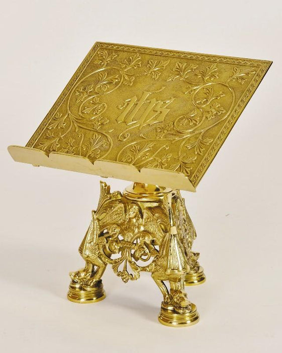 French Style Missal Bible Sacramentary Stand in Solid Brass