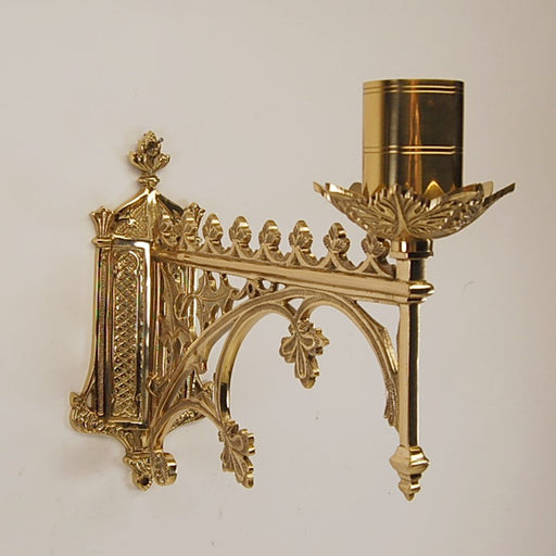 French Style Wall Mounted Consecration Candlestick French Style Wall Mounted Church Consecration Candlestick in Solid Brass 