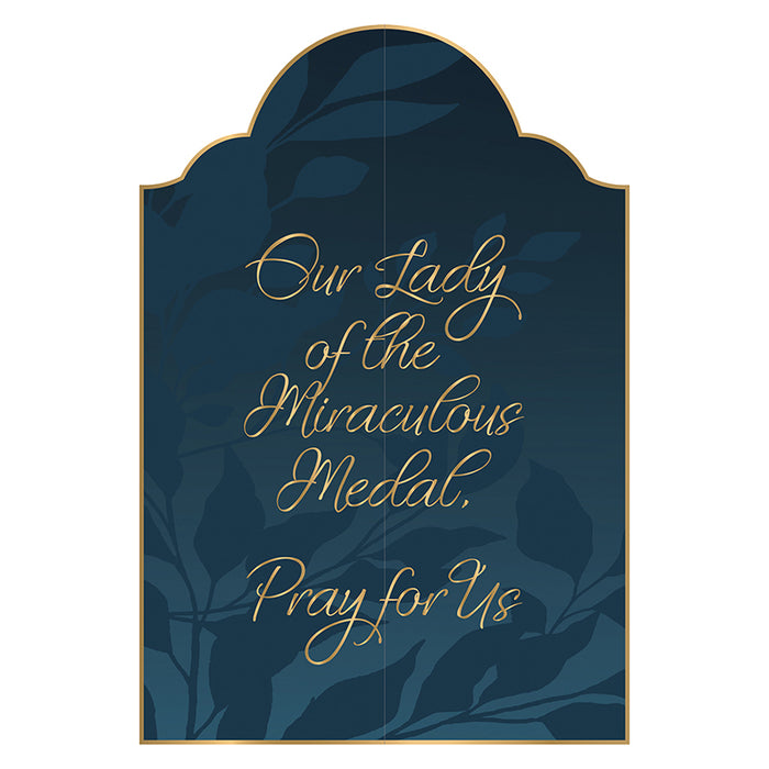 Our Lady of the Miraculous Medal Triptych Card - 12 Pieces Per Package