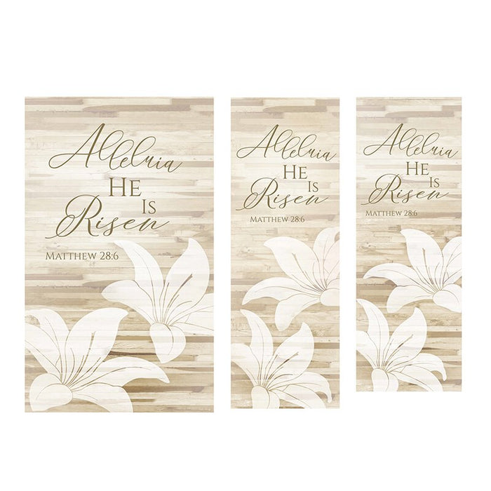 Alleluia He is Risen Banner - Lily Collection