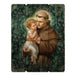 Wood Pallet Sign - Saint Anthony 15" H Image of St. Anthony in a wooden pallet St. Anthony wood pallet