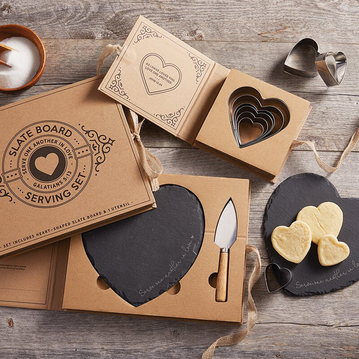 Heart - Cardboard Cutting Board Set