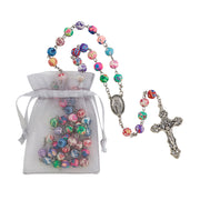 Floria Bead Rosary Floria Bead Miraculous Medal Rosary  Mother's Day Present Mother's Day Gift Mother's Day special item Mother's Day rosary