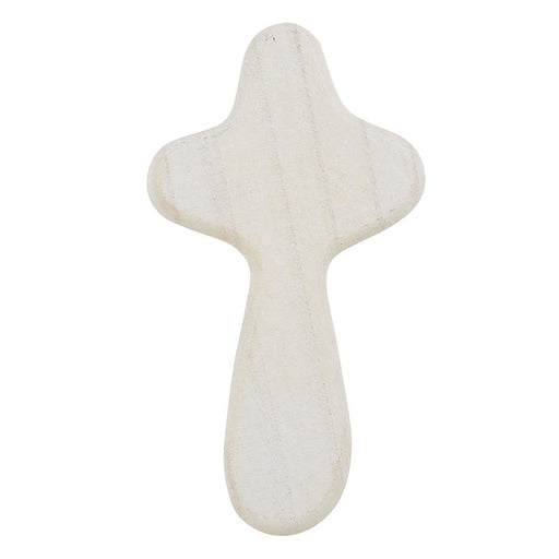 12 Pieces White Hand Held Wooden Prayer Cross