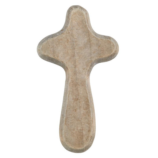 12 Pieces Grey Hand Held Wooden Prayer Cross