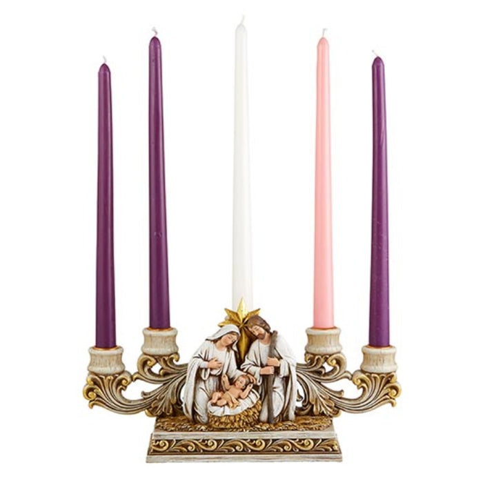 6.5"H Candleholder - Nativity Advent