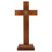 13" H St. Benedict Standing Crucifix with Gold Plated Corpus Crucifix Crucifix Symbolism Catholic Crucifix items
