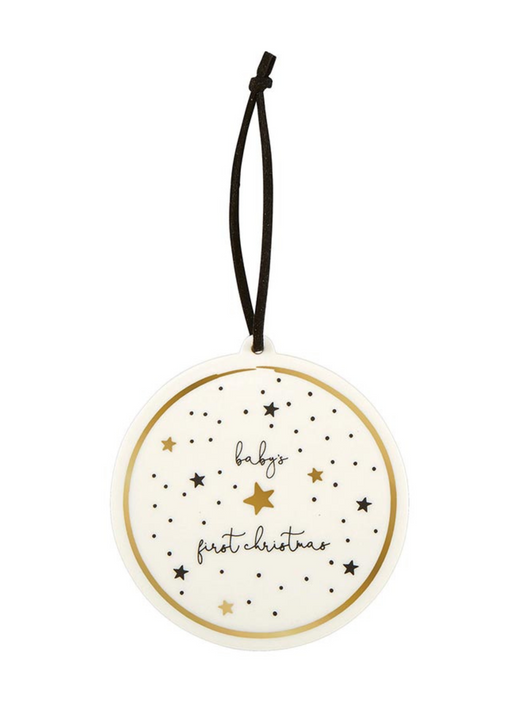 Baby's 1st Christmas Ornament - with star design