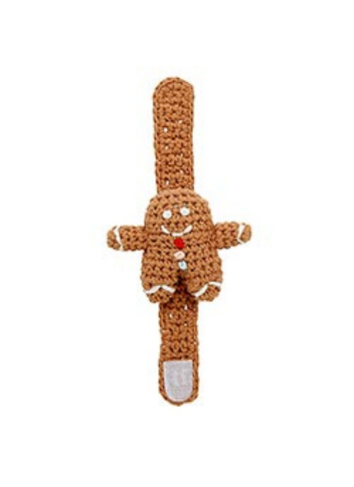 Gingerbread Crochet Wristlet