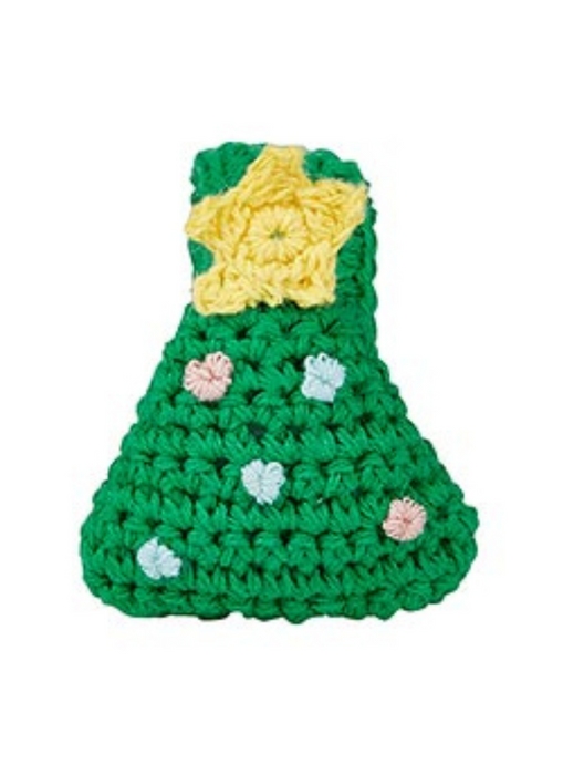 Christmas Tree Crochet Wristlet