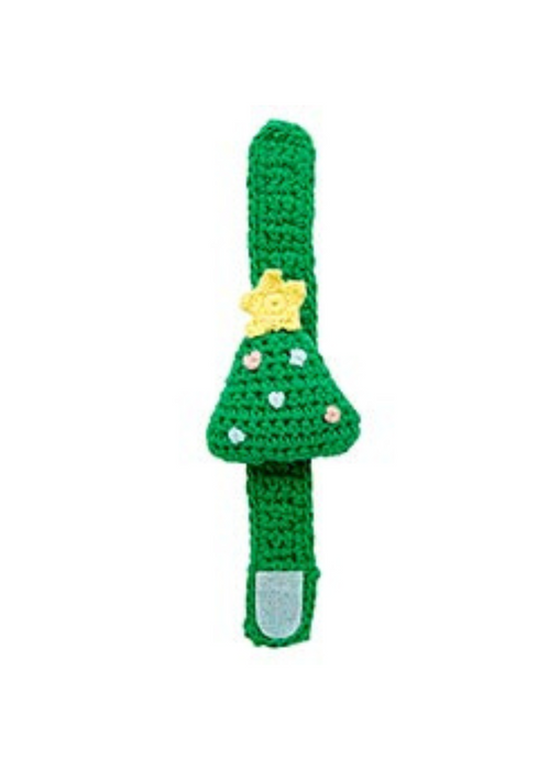 Christmas Tree Crochet Wristlet