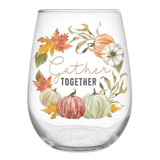 Gather Together Stemless Wine Glass