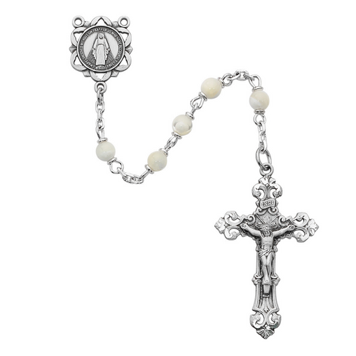 Genuine Mother of Pearl Miraculous Medal Rosary Rosary Catholic Gifts Catholic Presents Rosary Gifts