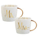 Gold Handle Mugs - Mr & Mrs Set