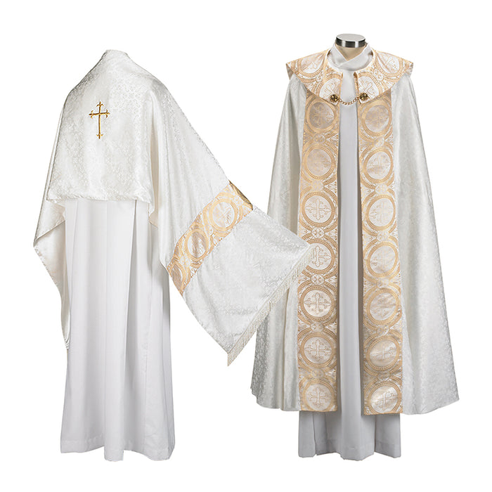 Gold Medallion Collection Cope and Humeral Veil Set