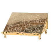 Gold Plated Classical Design Missal Sacramentary Stand Traditional design Gold Plated Missal / Bible stand.