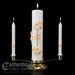 3" X 14" Gold and Cream Holy Matrimony Candle - Center Candle Only (6 pieces/case)