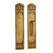 Gothic Style Church Door Hardware Decorative Church Door hardware in solid brass. church push plate door design vintage door push plates