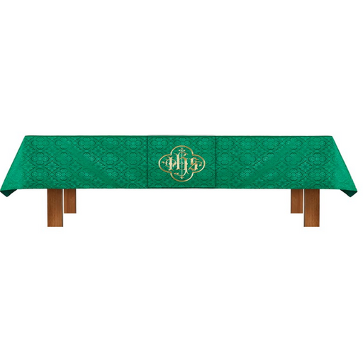 Green Altar Frontal and IHS Overlay Cloth