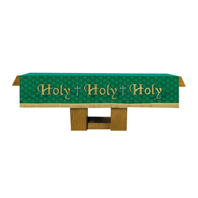 Green Maltese Jacquard Altar Frontal