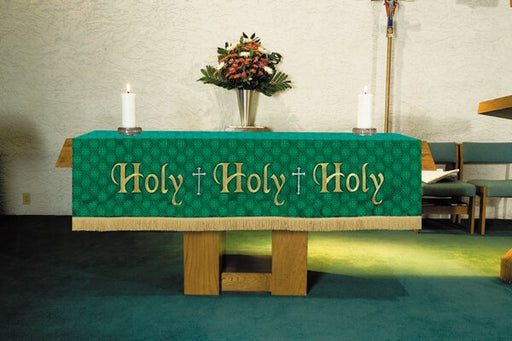 Green Maltese Jacquard Altar Frontal