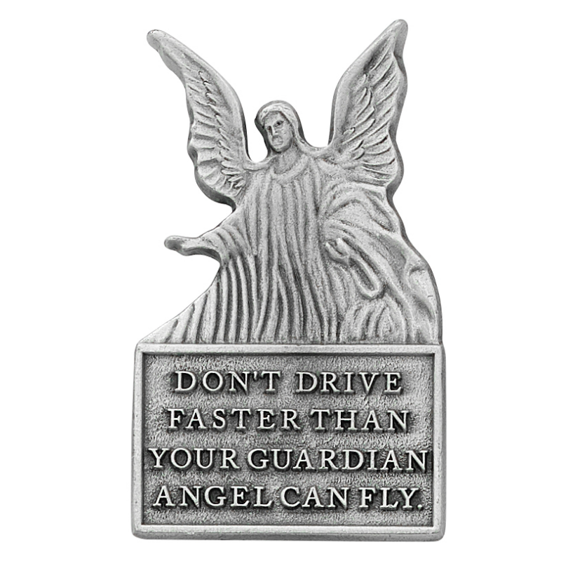 Guardian Angel Don't Drive Faster Visor Clip 