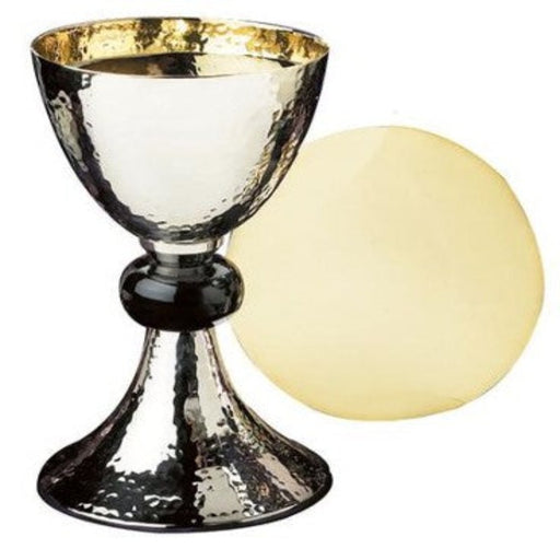 Hammered Chalice with Paten Set