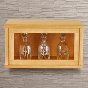 Holy Cross Ambry Display Cabinet - Medium Oak Stain Church Supply Church Goods Church Furniture