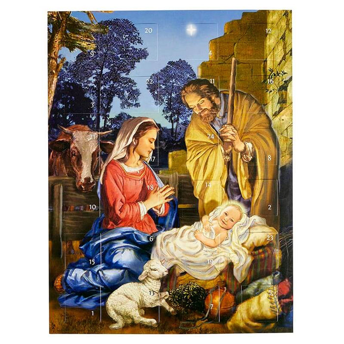 Holy Family Advent Calendar - 12 Pieces Per Package
