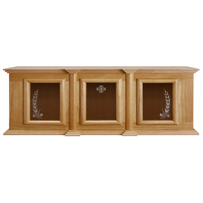 Holy Trinity Ambry Display Cabinet - Medium Oak Stain
