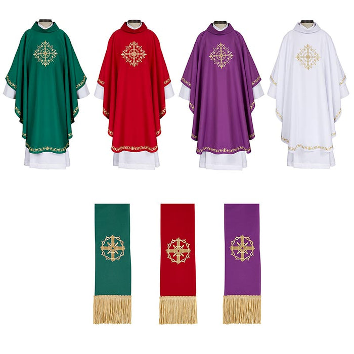 Holy Trinity Cross Chasuble (Set of 4 Colors)