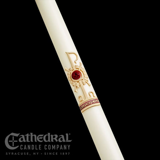 Holy Trinity® Paschal Candle - Cathedral Candle - Beeswax - 18 Sizes