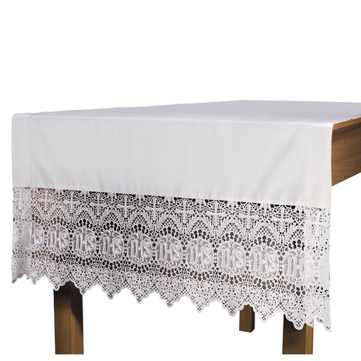 IHS Lace Altar Frontal