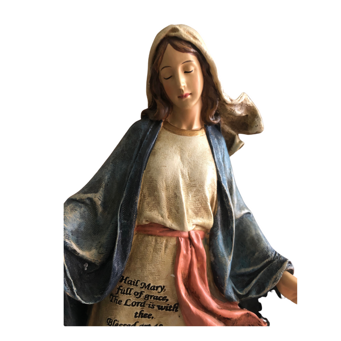 12" Hail Mary Prayer Figurine - Figures of Faith