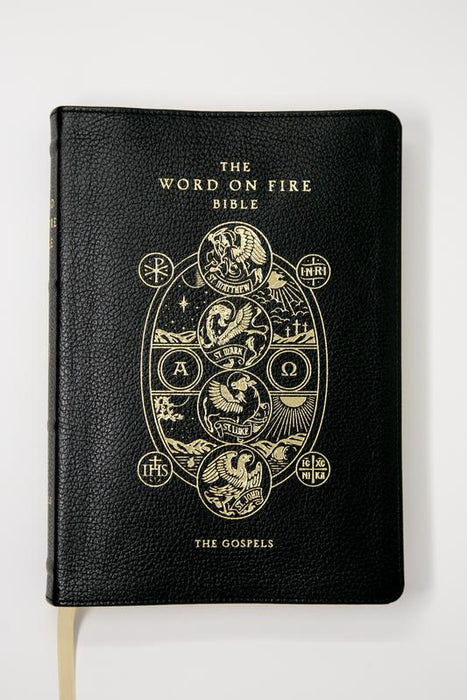 Biblia Word on Fire (Volumen 1): Los Evangelios - Cuero Por el obispo Robert Barron 
