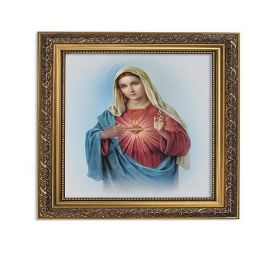 Immaculate Heart Of Mary Woodtone Finish Frame