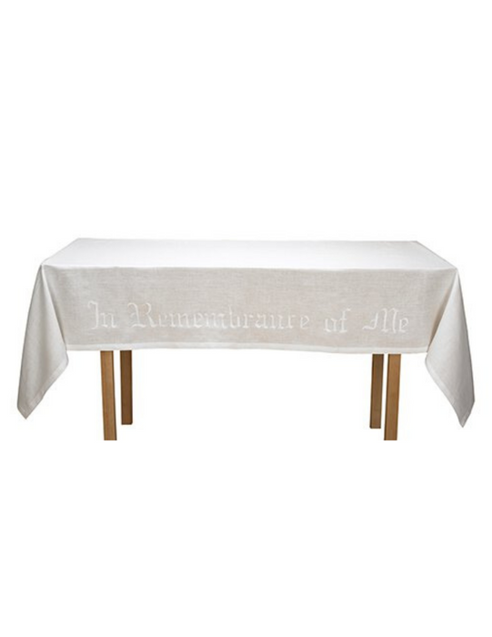 In Remembrance of Me Altar Cotton Frontal - 1 Piece Per Package
