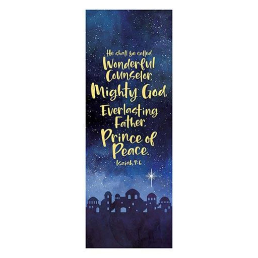 63" H Prince of Peace Church Banner - Christmas Collection