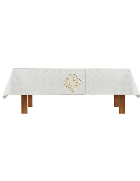 Ivory Altar Frontal and IHS Overlay Cloth