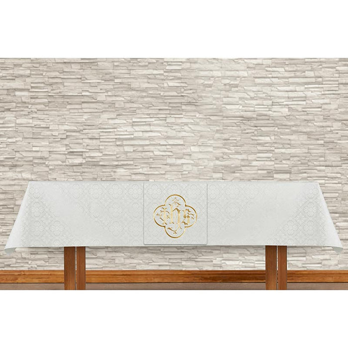 Ivory Altar Frontal and IHS Overlay Cloth